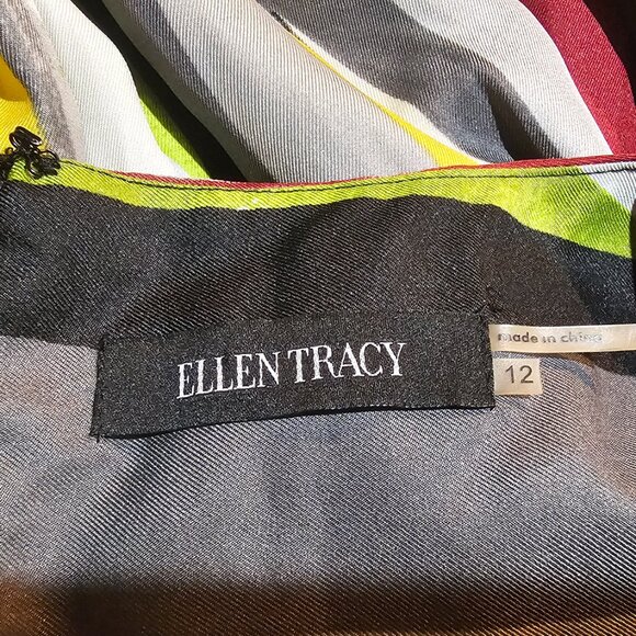 Ellen Tracy Multicolor Dress Size 12 - Picture 5 of 5